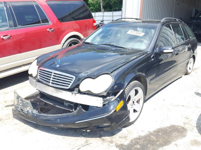 WDBRH61JX3F353646 - 2003 MERCEDES-BENZ C 240 SPOR BLACK photo 2