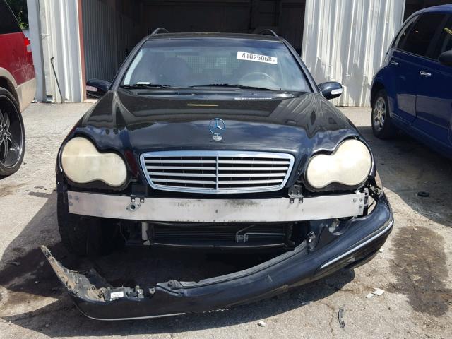 WDBRH61JX3F353646 - 2003 MERCEDES-BENZ C 240 SPOR BLACK photo 9