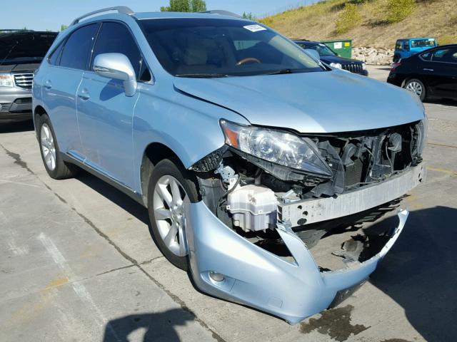 2T2BK1BA1AC004916 - 2010 LEXUS RX 350 BLUE photo 1