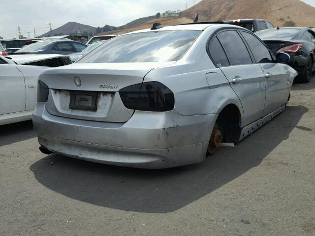 WBAVB13566PT00197 - 2006 BMW 325 I SILVER photo 4