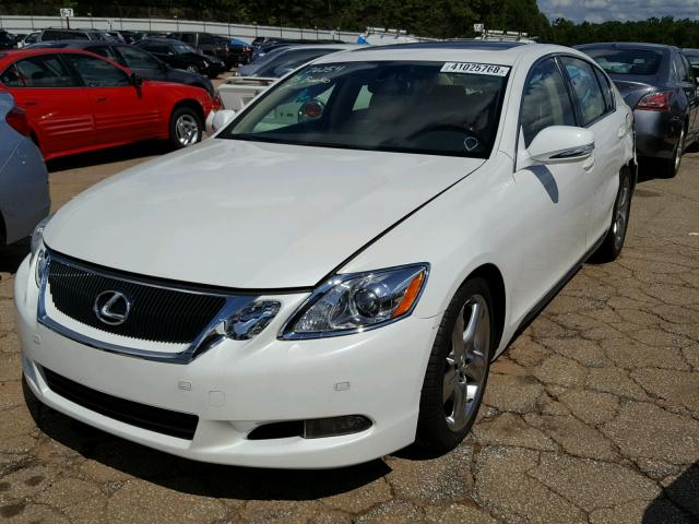 JTHBL96S685001003 - 2008 LEXUS GS 460 WHITE photo 2