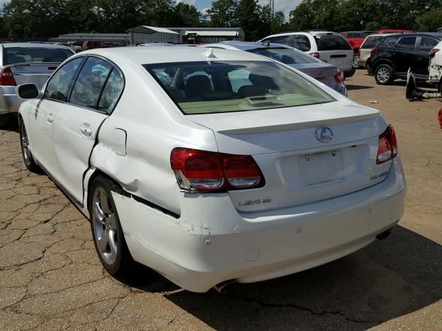 JTHBL96S685001003 - 2008 LEXUS GS 460 WHITE photo 3