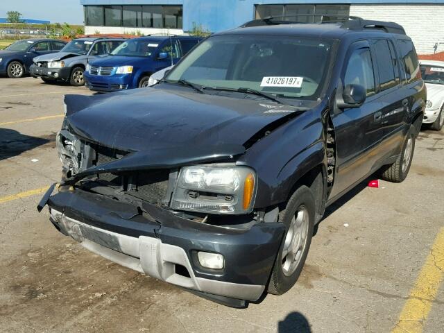 1GNET16S166106191 - 2006 CHEVROLET TRAILBLAZE GRAY photo 2