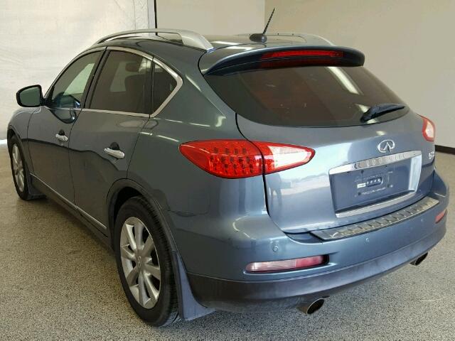 JNKAJ09E68M302265 - 2008 INFINITI EX35 BASE BLUE photo 3