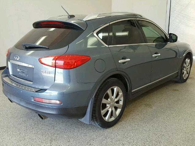 JNKAJ09E68M302265 - 2008 INFINITI EX35 BASE BLUE photo 4