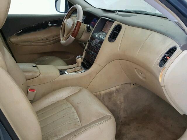 JNKAJ09E68M302265 - 2008 INFINITI EX35 BASE BLUE photo 5