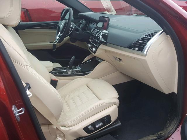 5UXUJ5C50KLA93396 - 2019 BMW X4 XDRIVE RED photo 5