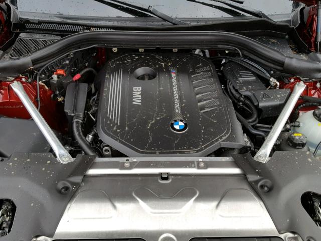 5UXUJ5C50KLA93396 - 2019 BMW X4 XDRIVE RED photo 7