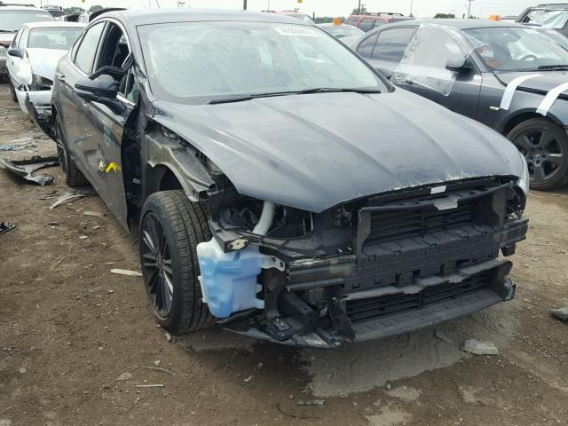 3FA6P0HD4ER247144 - 2014 FORD FUSION BLACK photo 1