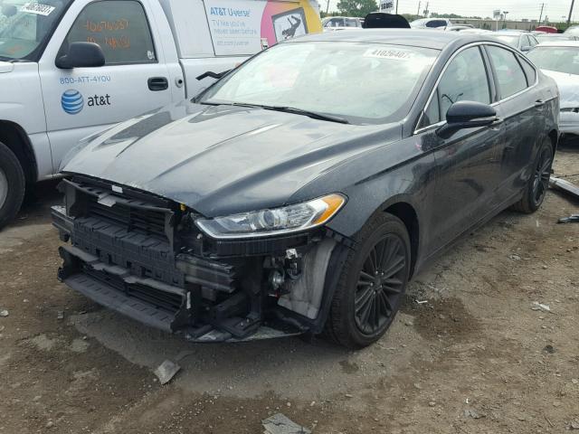 3FA6P0HD4ER247144 - 2014 FORD FUSION BLACK photo 2