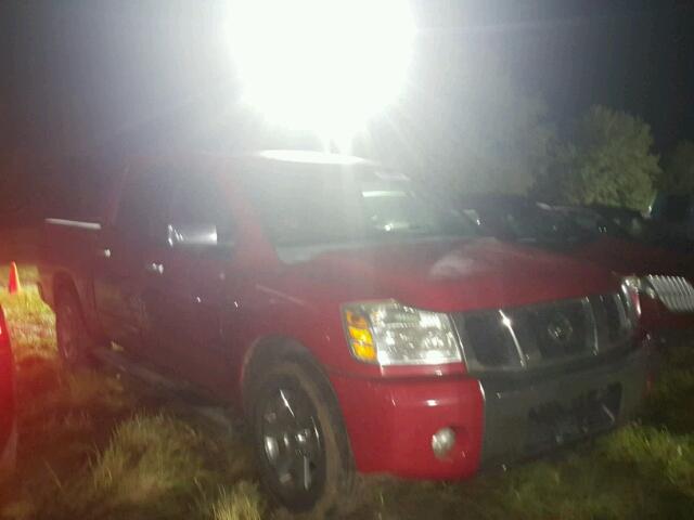 1N6BA07A66N518725 - 2006 NISSAN TITAN RED photo 1