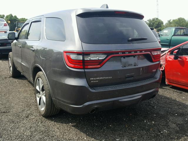 1C4SDJCT6FC715512 - 2015 DODGE DURANGO R/ GRAY photo 3