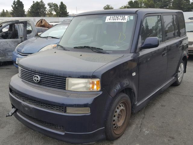 JTLKT324X64085579 - 2006 TOYOTA SCION XB Blau Foto 2