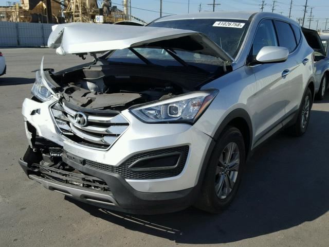 5XYZT3LB4FG276746 - 2015 HYUNDAI SANTA FE S SILVER photo 2