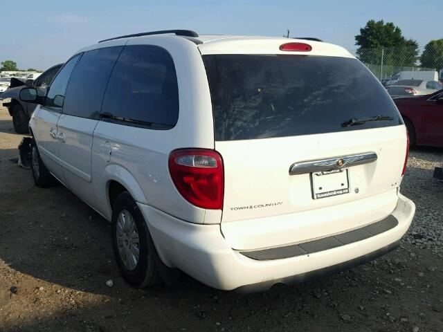 1A4GP44R76B752201 - 2006 CHRYSLER TOWN & COU WHITE photo 3