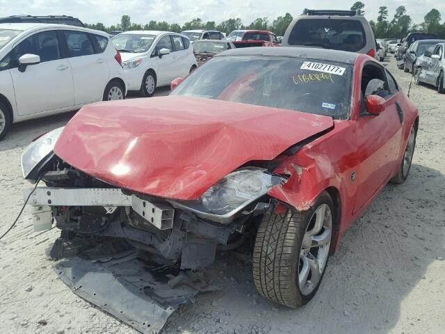 JN1BZ34E38M751381 - 2008 NISSAN 350Z RED photo 2