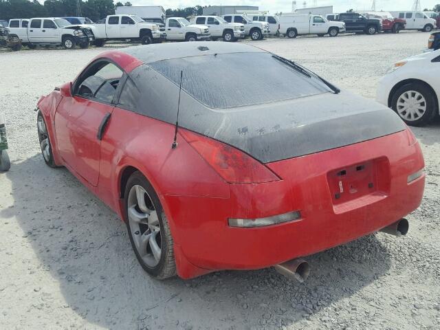 JN1BZ34E38M751381 - 2008 NISSAN 350Z RED photo 3