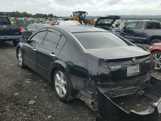 1N4BA41E54C886222 - 2004 NISSAN MAXIMA SE BLACK photo 3