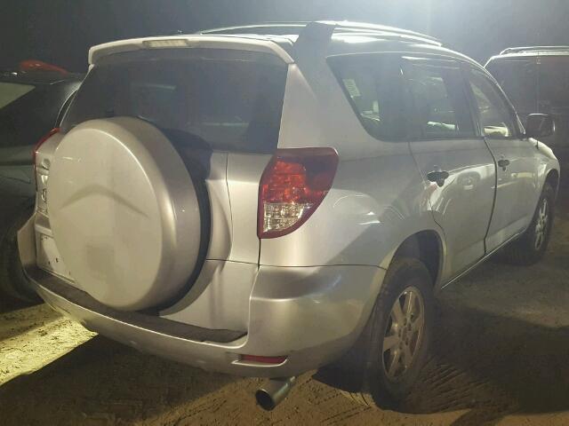 JTMZD33V976029492 - 2007 TOYOTA RAV4 SILVER photo 4