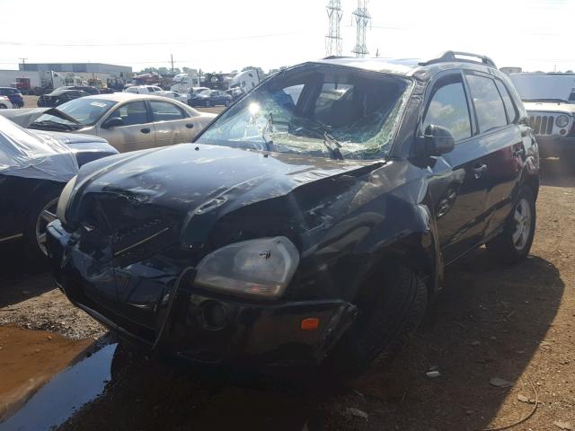 KM8JM12B25U098182 - 2005 HYUNDAI TUCSON GL BLACK photo 2