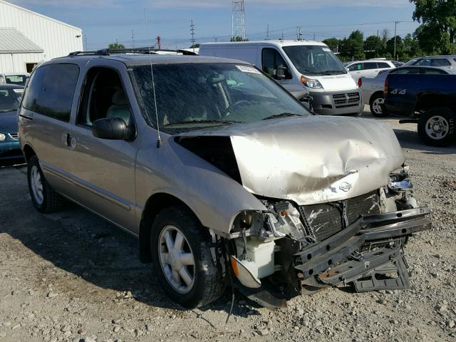 4N2ZN16T61D829842 - 2001 NISSAN QUEST SE TAN photo 1