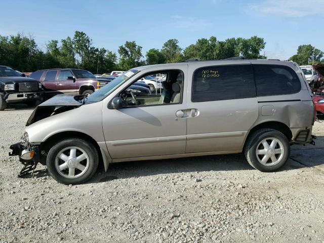 4N2ZN16T61D829842 - 2001 NISSAN QUEST SE TAN photo 9