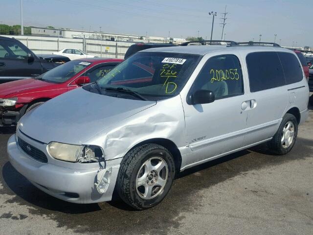 4N2XN11T7XD842297 - 1999 NISSAN QUEST SE SILVER photo 2