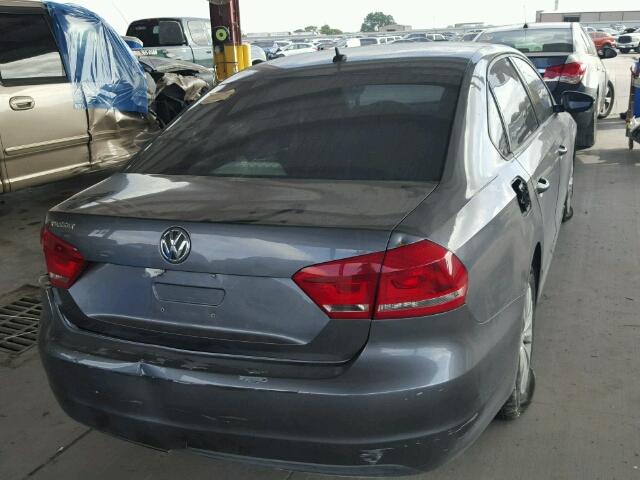 1VWAH7A31CC095649 - 2012 VOLKSWAGEN PASSAT GRAY photo 4