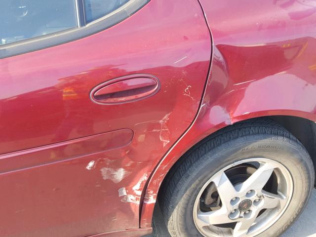 2G2WP522651205419 - 2005 PONTIAC GRAND PRIX RED photo 9