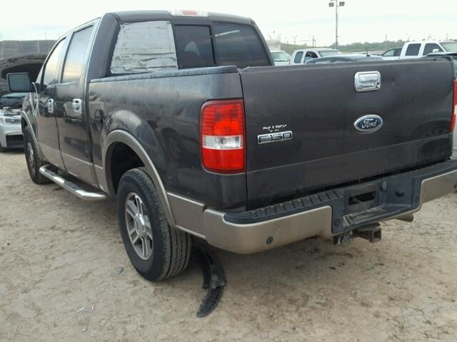 1FTPW12575FB20264 - 2005 FORD F150 SUPER GRAY photo 3