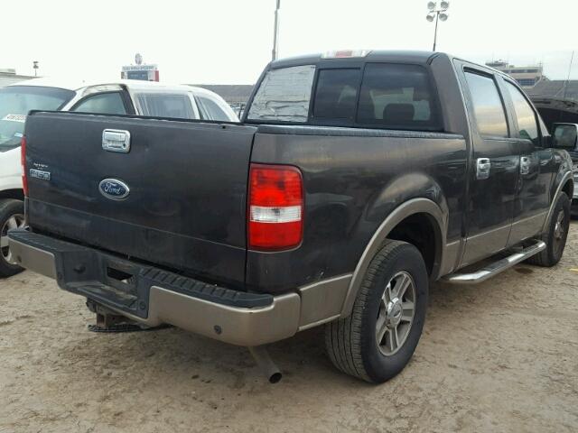 1FTPW12575FB20264 - 2005 FORD F150 SUPER GRAY photo 4