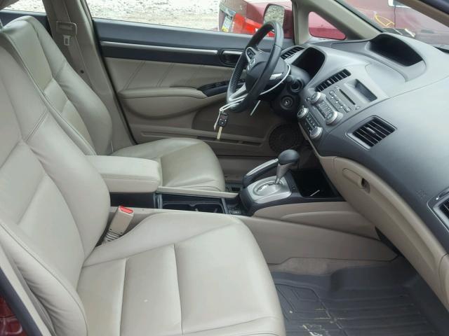 19XFA1F96BE003014 - 2011 HONDA CIVIC EXL წითელი ფოტო 5