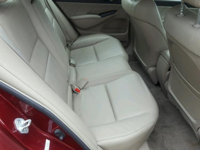 19XFA1F96BE003014 - 2011 HONDA CIVIC EXL წითელი ფოტო 6