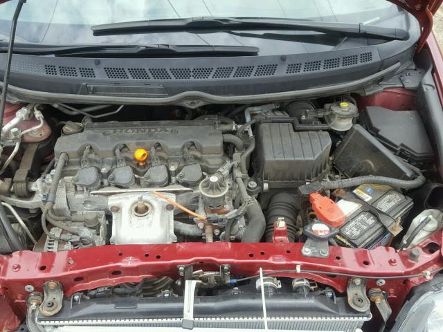 19XFA1F96BE003014 - 2011 HONDA CIVIC EXL წითელი ფოტო 7