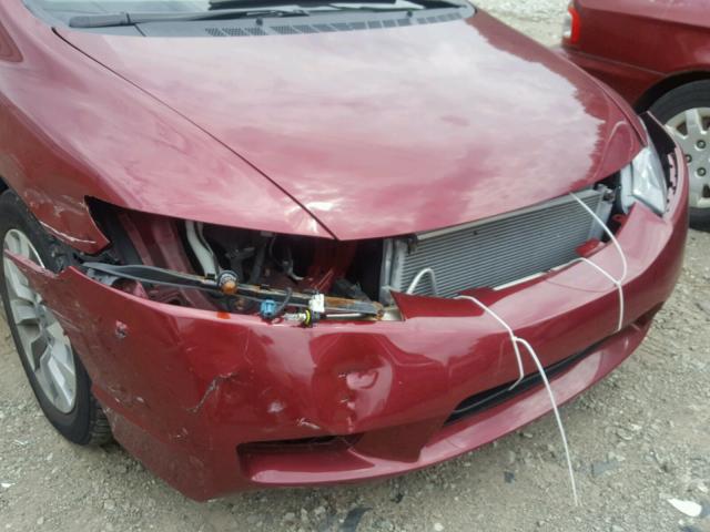 19XFA1F96BE003014 - 2011 HONDA CIVIC EXL წითელი ფოტო 9