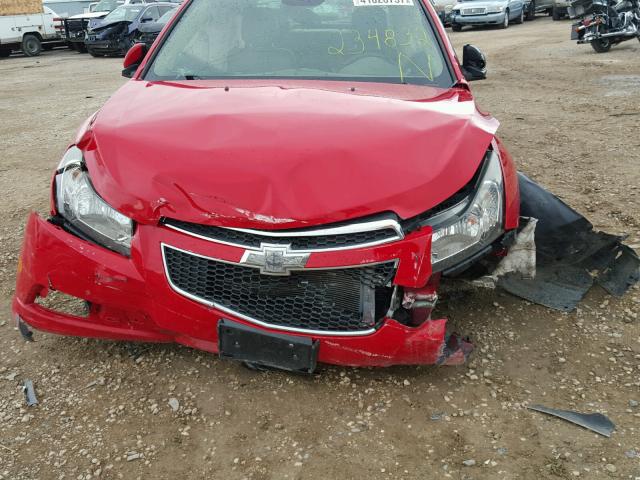 1G1PG5SB2D7234832 - 2013 CHEVROLET CRUZE LTZ RED photo 9