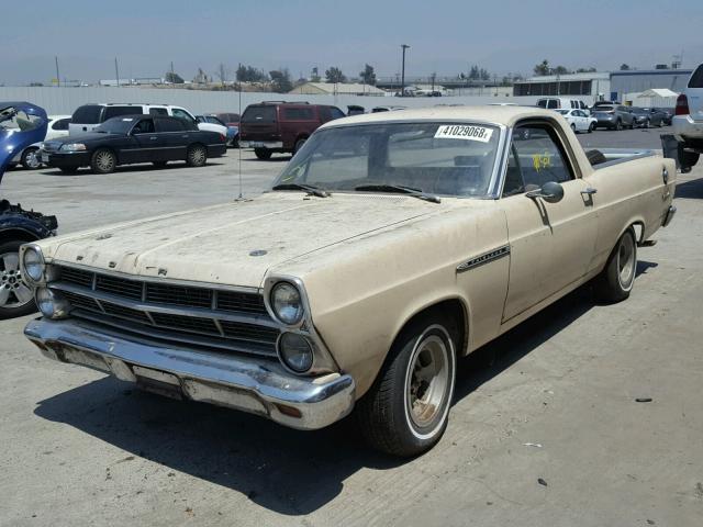 7K47T190069 - 1967 FORD RANCHERO CREAM photo 2