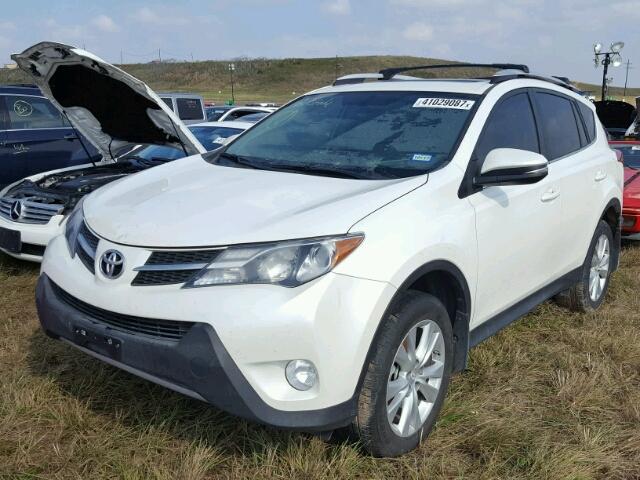 2T3YFREV7DW061924 - 2013 TOYOTA RAV4 LIMIT WHITE photo 2