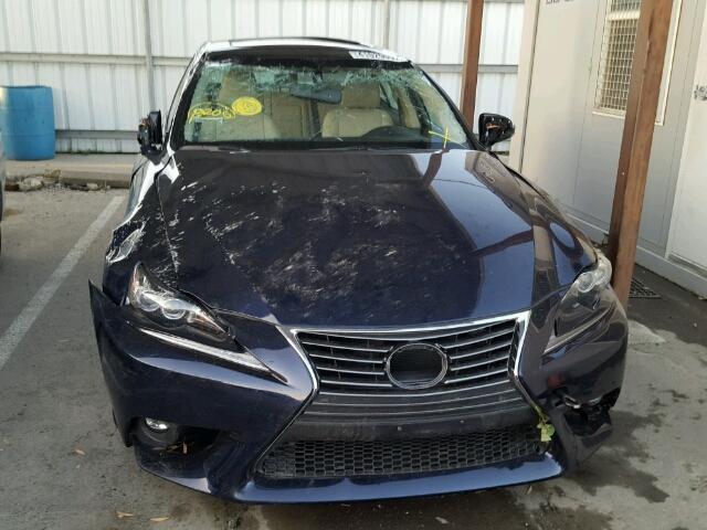 JTHBF1D28F5052432 - 2015 LEXUS IS 250 BLUE photo 9