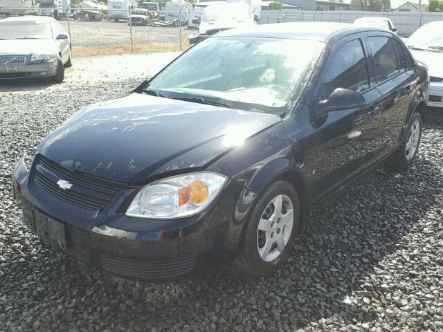 1G1AL55F877257021 - 2007 CHEVROLET COBALT BLACK photo 2