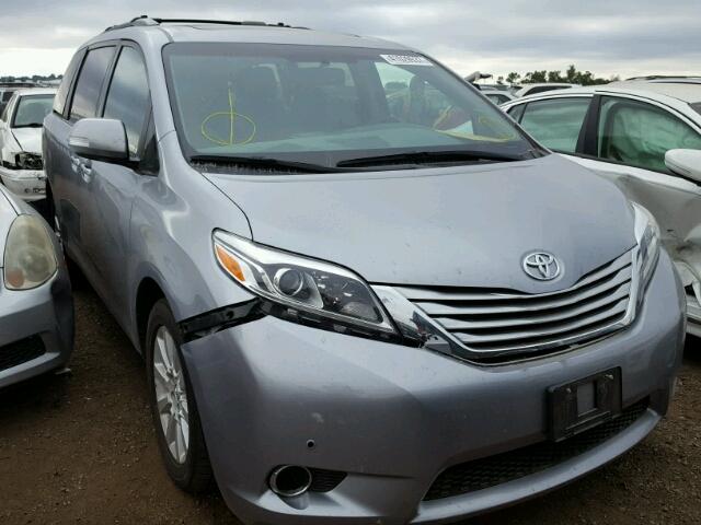 5TDDK3DC0FS122607 - 2015 TOYOTA SIENNA SILVER photo 1