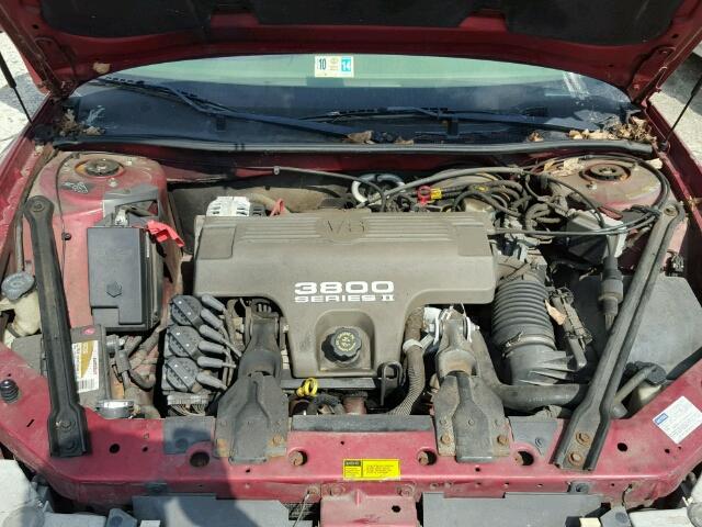 1G3WH52K6WF367649 - 1998 OLDSMOBILE INTRIGUE RED photo 7