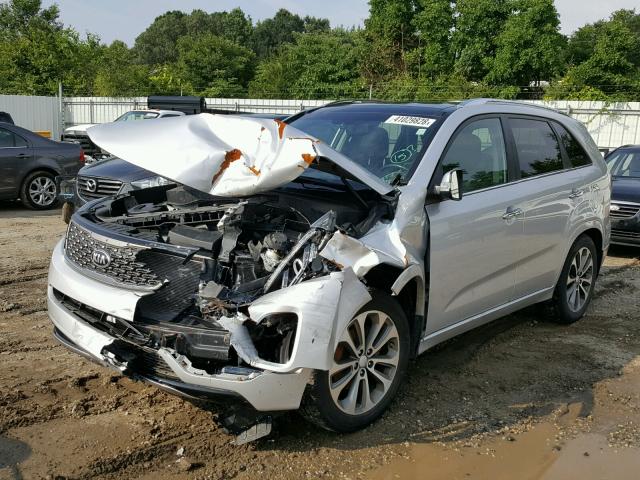 5XYKW4A7XFG572285 - 2015 KIA SORENTO SX SILVER photo 2