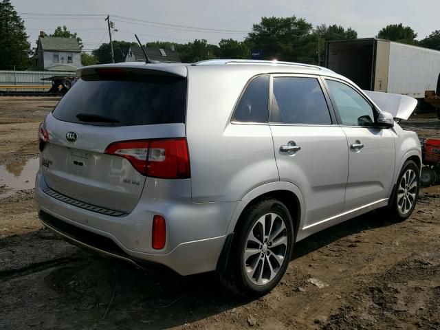 5XYKW4A7XFG572285 - 2015 KIA SORENTO SX SILVER photo 4