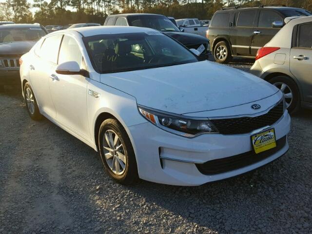 5XXGT4L37HG145405 - 2017 KIA OPTIMA LX WHITE photo 1