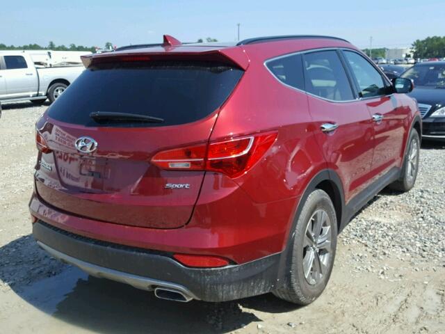 5XYZU3LB2GG333556 - 2016 HYUNDAI SANTA FE S 红色 照片 4