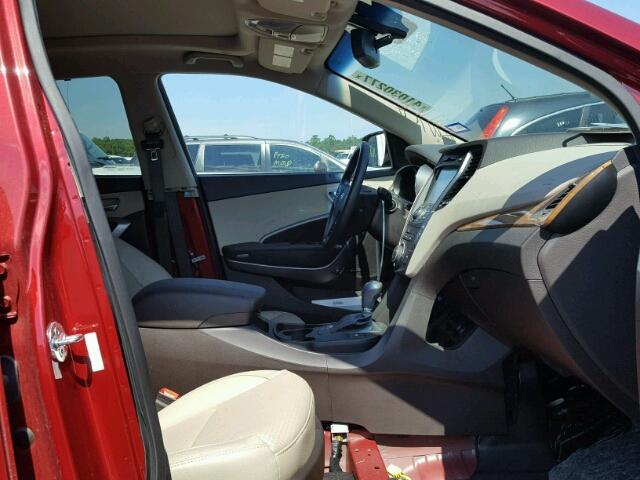 5XYZU3LB2GG333556 - 2016 HYUNDAI SANTA FE S 红色 照片 5