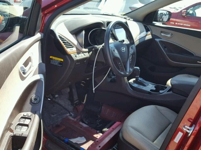 5XYZU3LB2GG333556 - 2016 HYUNDAI SANTA FE S 红色 照片 9