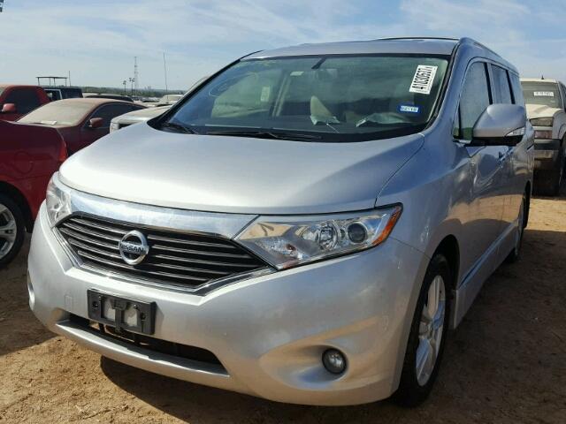 JN8AE2KP2D9060489 - 2013 NISSAN QUEST S SILVER photo 2