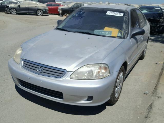 2HGEJ6611XH556119 - 1999 HONDA CIVIC BASE SILVER photo 2